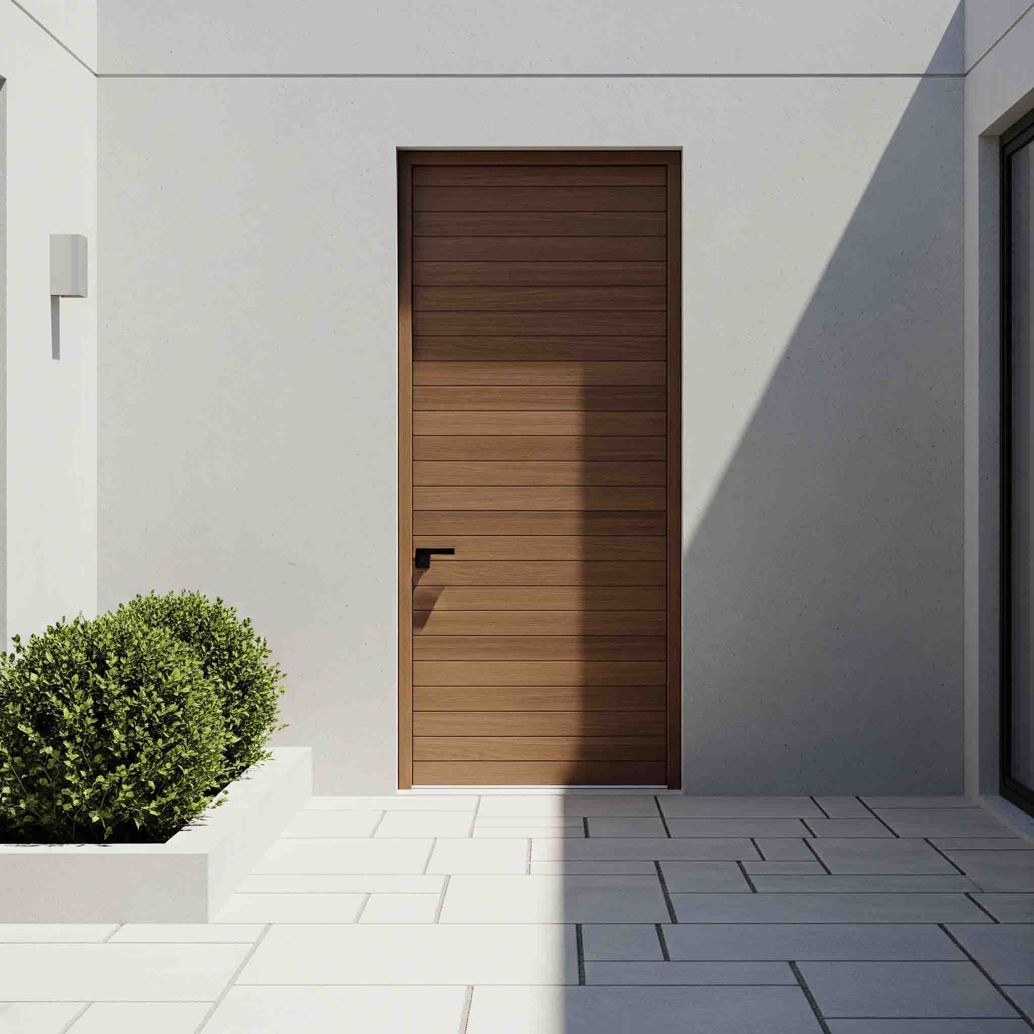 درب حیاط تک لنگه ساده