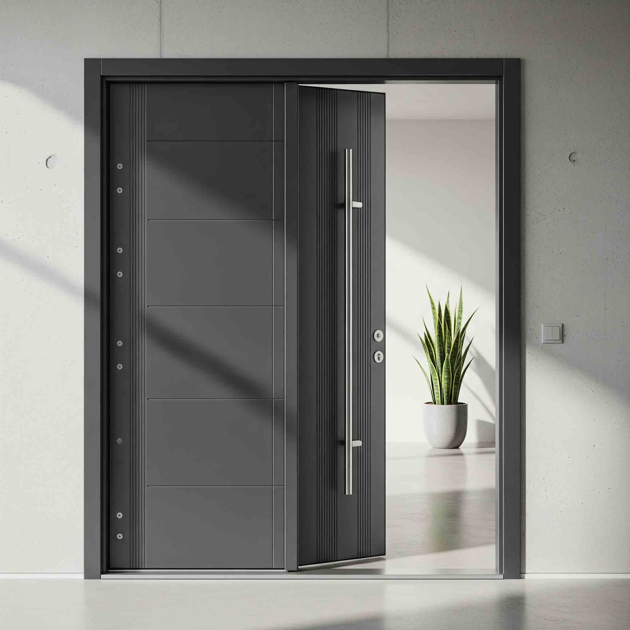  درب ضد سرقت یک و نیم لنگه مدرن و شیک