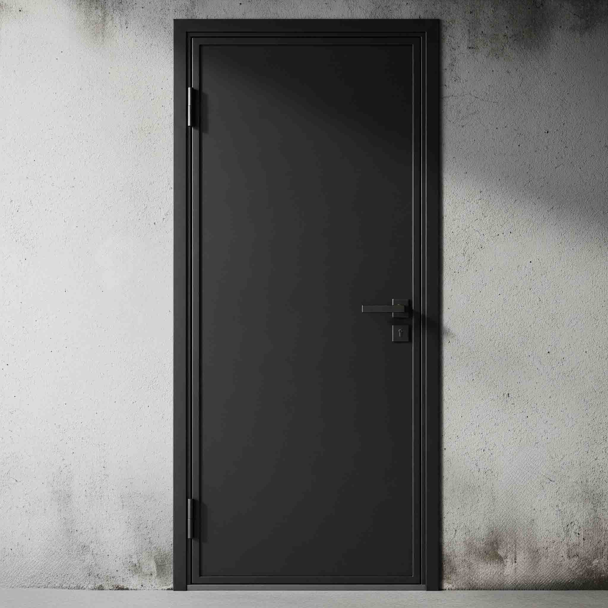 عکس درب اهنی تک لنگه ساده و شیک