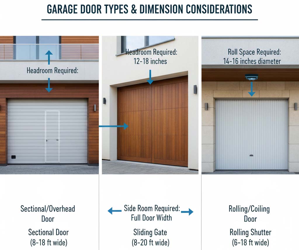 نکات مهم در اندازه‌گیری دقیق ابعاد درب پارکینگ