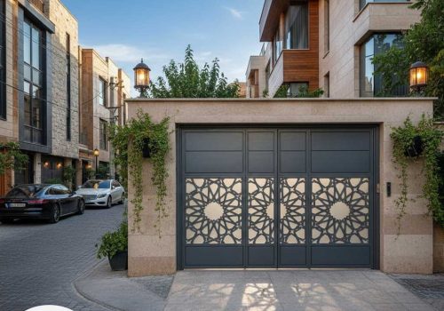 درب پارکینگ سنتی cnc